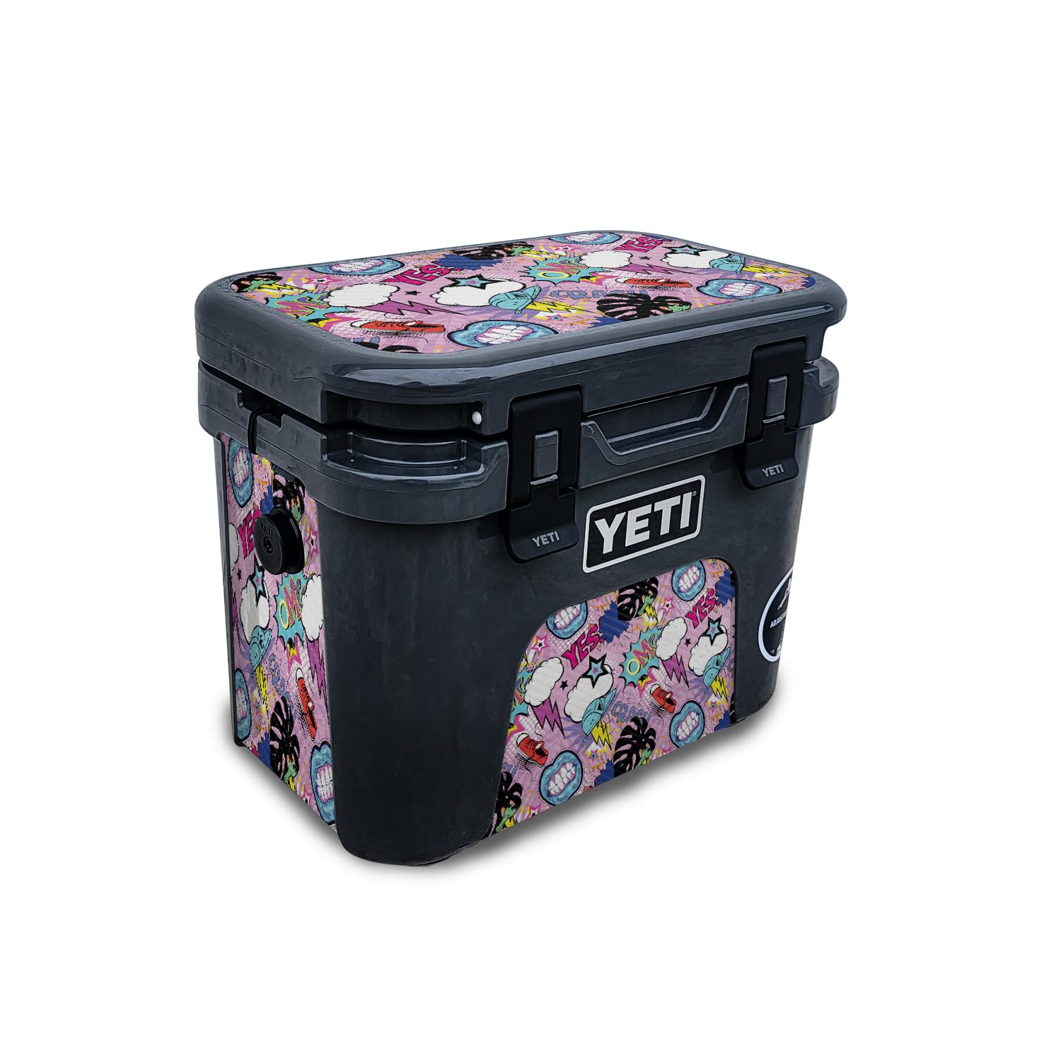 Carbon Fiber Skin Compatible with Yeti Roadie 15 Hard Cooler - OMG Yes - Premium 3M Vinyl Protective Wrap Decal Cover - Easy to Apply | Crafted in The USA by MightySkins