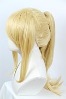 Linfairy Szőke Női Paróka Jelmez Cosplay + 50 cm Farok 4