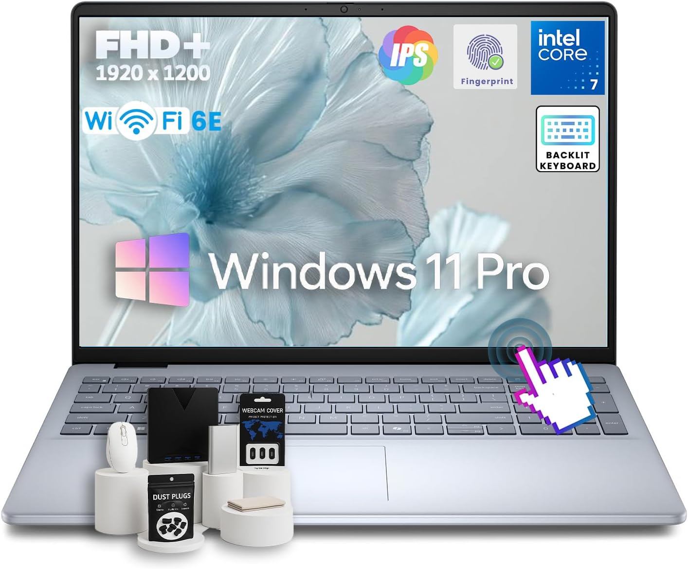 Dell 16 Business Laptop - w/Accessories  Intel 10-Core 7-150U  16" FHD+ WVA Touchscreen  Win11 pro  Wi-Fi 6E  Backlit KB,  Fingerprint Reader,  Copilot  16 GB DDR5  1TB SSD