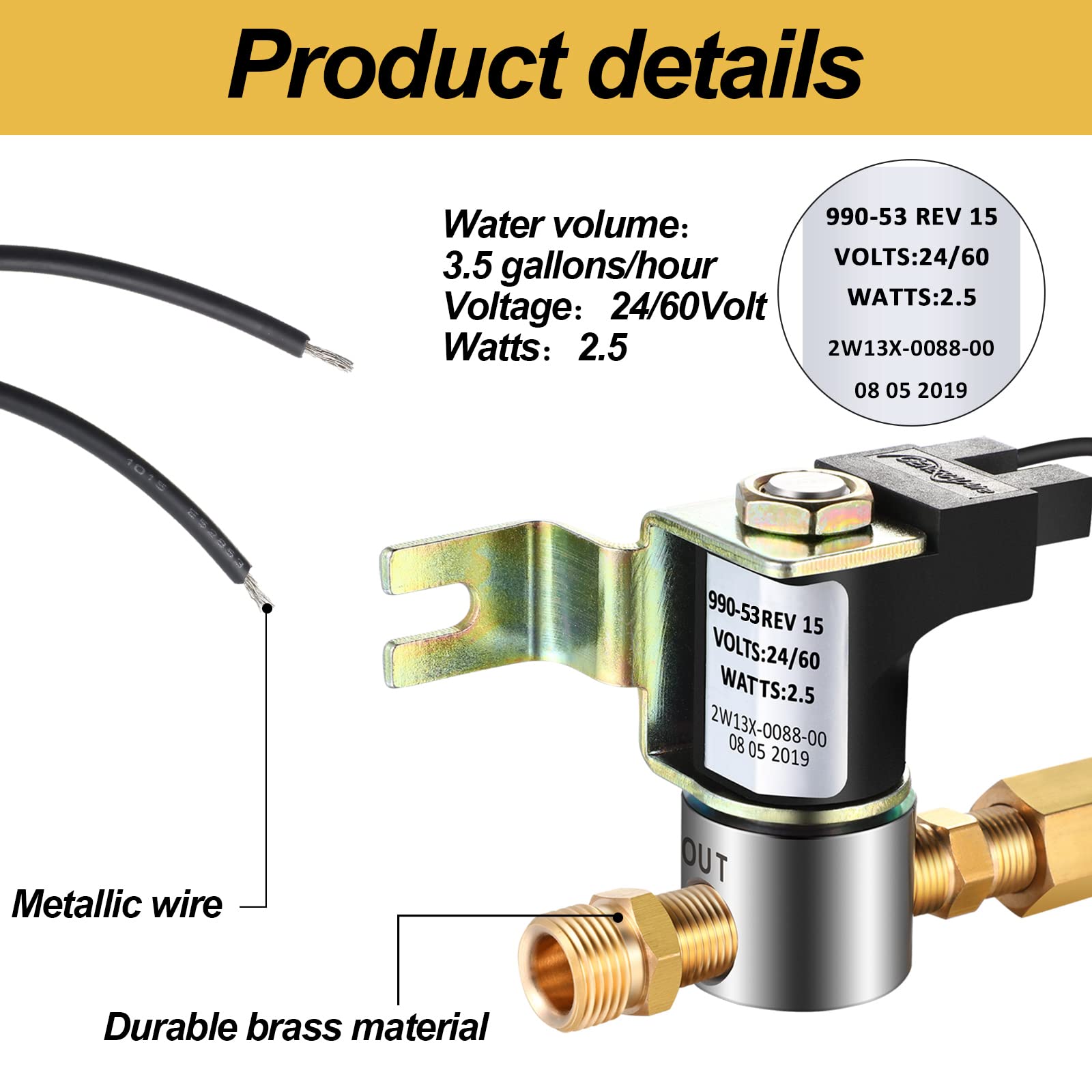 General 1042-l Humidifier Filter TOMOON 24V Humidifier Solenoid