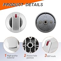 Vista 4 de DG94-03500A/Z para reemplazo de perillas de estufa de gas Samsung, DG94-03500U Repalce DG94-03500A, compatible con NX60T8111SS NX60T8311SS