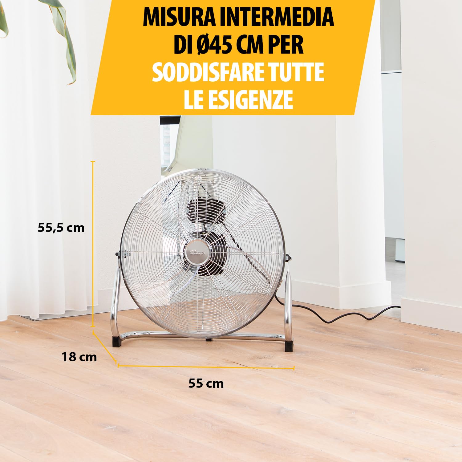 Ventilatore a piantana Tristar VE-5935 – 46 cm – Metallo
