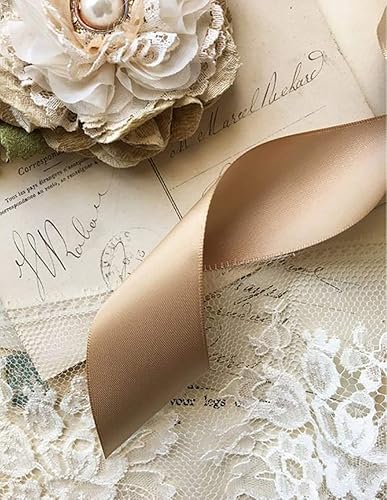 Miniatura 4 de IHKFILAN Cinta de satén de doble cara de 1 pulgada x 25 yardas, cinta de poliéster sólido de doble cara para envolver regalos, fiestas, trenzas de