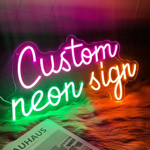Letreros de neón personalizados con luces de neón personalizadas para bodas, fiestas de cumpleaños, letrero LED personalizado para decoración de