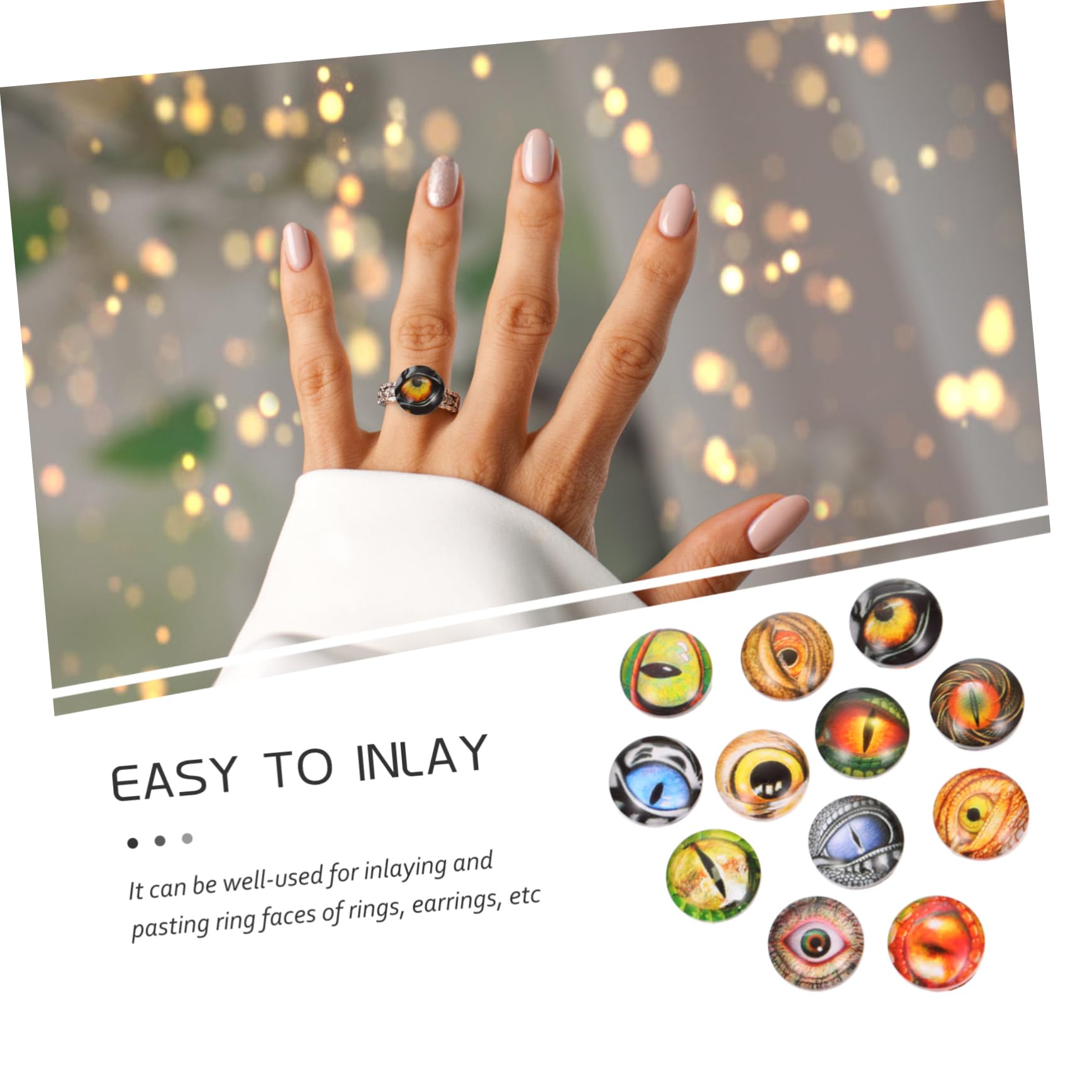 SHINEOFI 300pezzi Patches Gemstone Per Diy Adatti Per Creazioni Di Gioielli e Decorazioni Diverse Forme Perfetti Per Anelli Bracciali e Collane