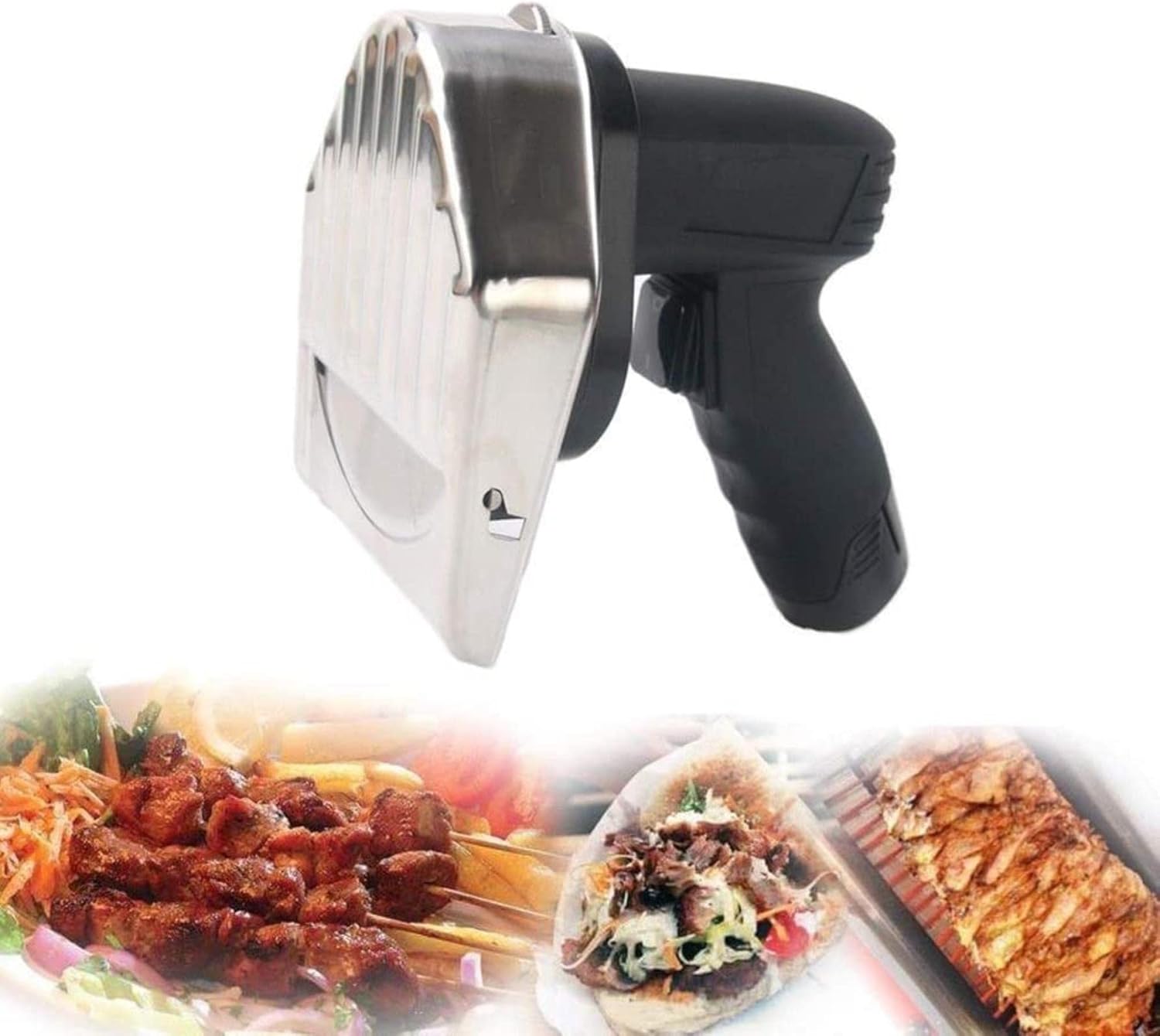 Machine, Electric Kebab Knife Stainless Steel Handheld Wireless Kebab Slicer Professional and Commercial Barbecue Knife Shawarma Knife