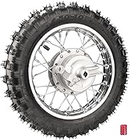 Vista 6 de 2.5-10 10" Neumático y rin de rueda trasera de 1.4 x 10 y freno de tambor con rodamiento de 12 mm para BBR50 DRZ70 TTR50 DRZ50 CRF50 PW50 TTR50