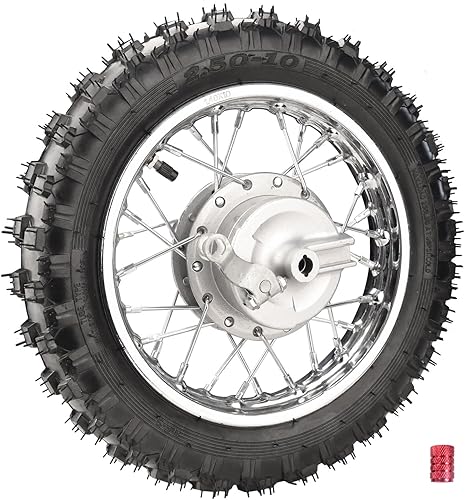 Miniatura 6 de Neumático y llanta trasera de 1.4 x 10 pulgadas y freno de tambor con rodamiento de 0.472 in para 507090110cc BBR50 DRZ70 TTR50 DRZ50 CRF50 PW50