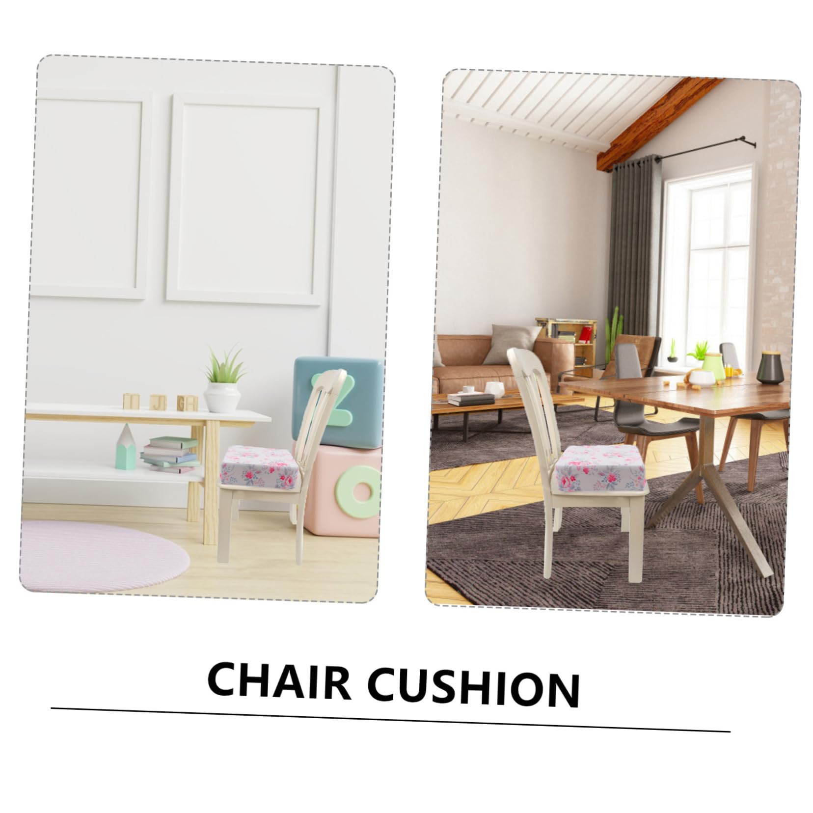 POPETPOP Cojín Elevador para Silla Infantil Diseño de Doble Correa, Material de Poliéster y Esponja, Lavable a Máquina, Ideal la Comida en Restaurantes