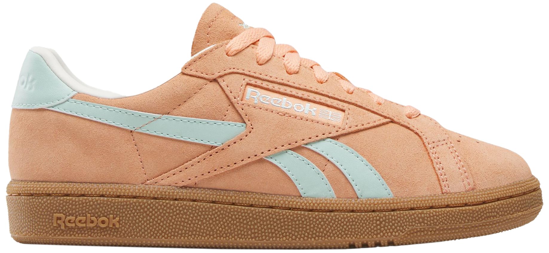 Reebok Unisex Club C Grounds UK Trainers, Sunkissedorange Glitchaqua Chalk, 8.5 UK