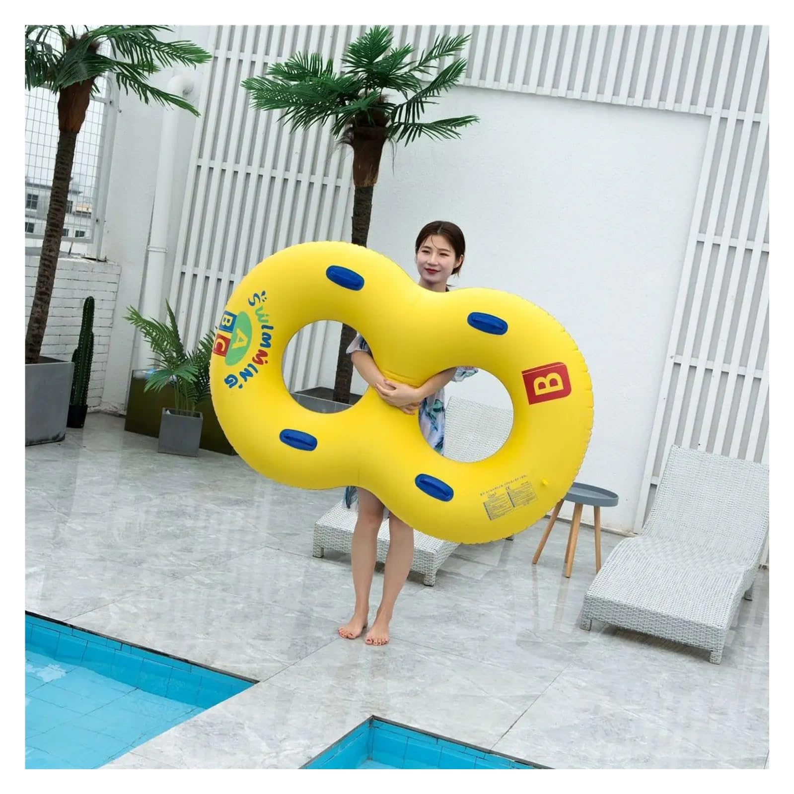 Jeux Gonflable Piscine Bouée de Natation Gonflable, 8 Mots, Anneau de Natation, Cercle de Natation, Piscine, Sable, Jeu d'eau, bouée de Natation