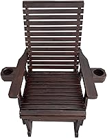 Vista 8 de Fortune Candy - Banco de madera para patio con balancín para una persona, con respaldo alto y asiento profundo contorneado, madera de abeto maciza