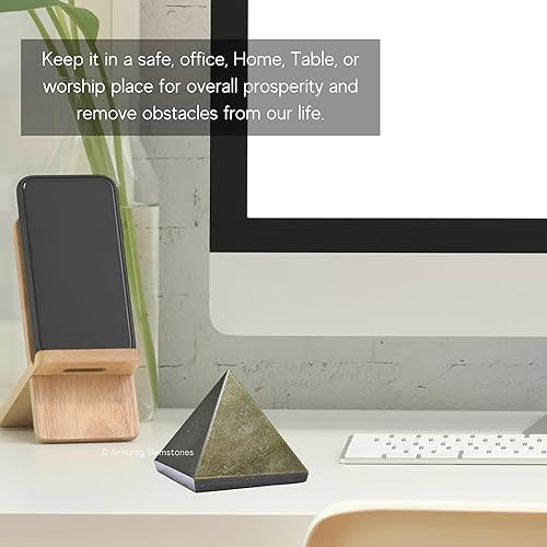 Miniatura 125 de Amazing Gemstone Lapis Lazuli Pyramid Crystal Healing Stones - 2" Great Pyramid Figurine of Natural Stone Pyramid for Meditation, Reiki, Chakra