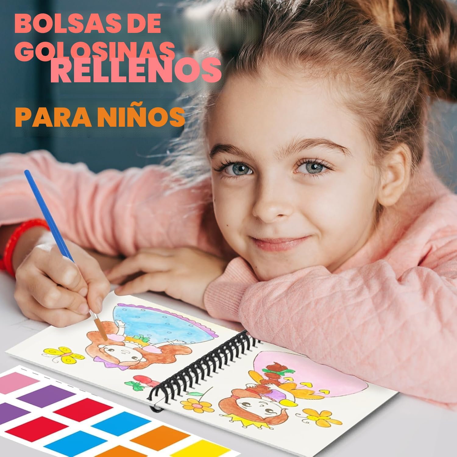 ZMLM Libros de Colorear con Agua para Detalles Cumpleaños niños, Regalos Cumpleaños Colegio invitados Juguetes, Livros de colorir infantis Manualidades Niños para 3 a 9 Años(24 Clásico)