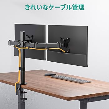 米国版Phillipsモニター27インチx2+デュアルモニターマウント+その他 Amazon.co.jp: WALI デュアルモニターデスクマウント、27インチ