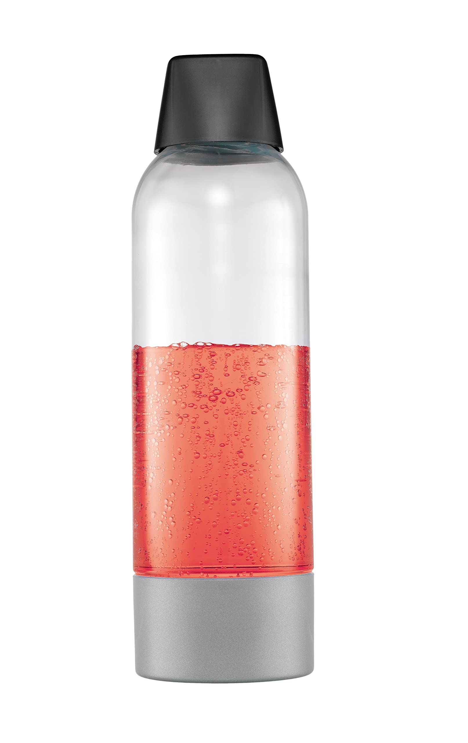 iSi Twist'n Sparkle zestaw butelek, 2 x 1 l, butelki zamienne do saturatora wody, butelka na napoje gazowane, wytrzymałe butelki PET z pokrywką, do koktajli i napojów, nie zawiera BPA
