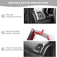 Vista 6 de Jimen Compatible con Jeep Grand Cherokee 2011-2020, 2 piezas de cubierta de ventilación de aire acondicionado lateral para consola central