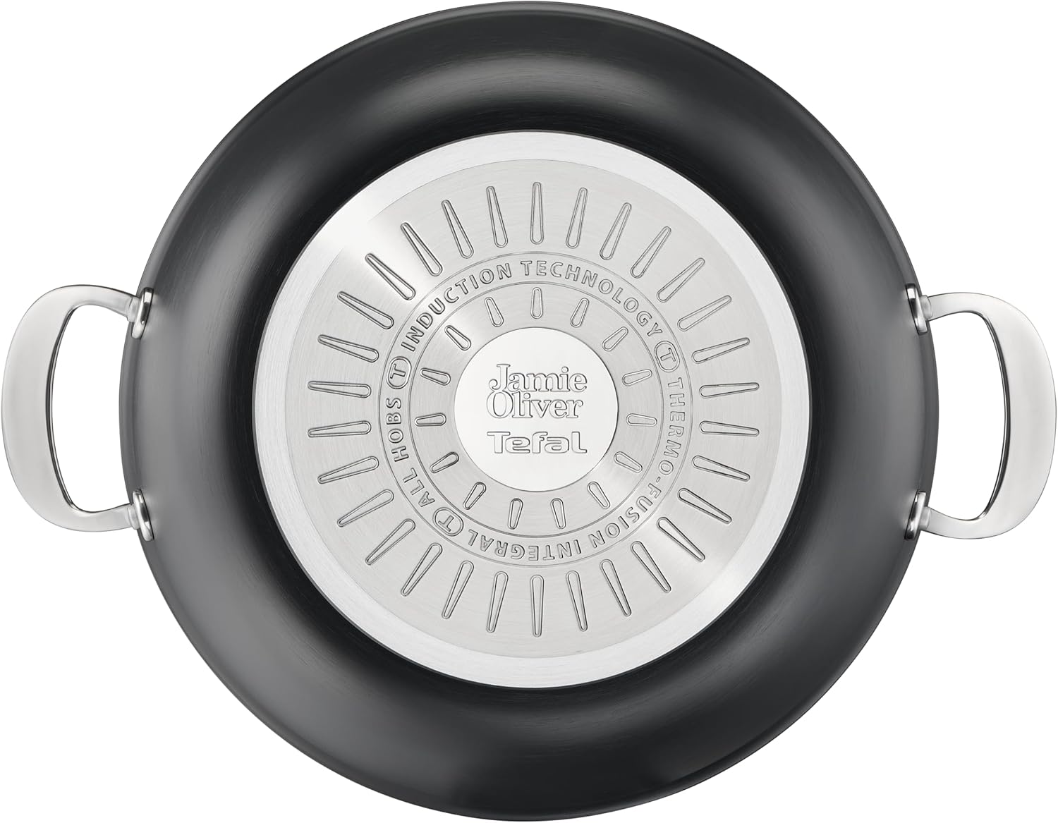 Tefal Jamie Oliver, 30 cm Big Batch Frying Pan, Non-Stick, Oven Safe, Induction, Hard Anodised, H9125444