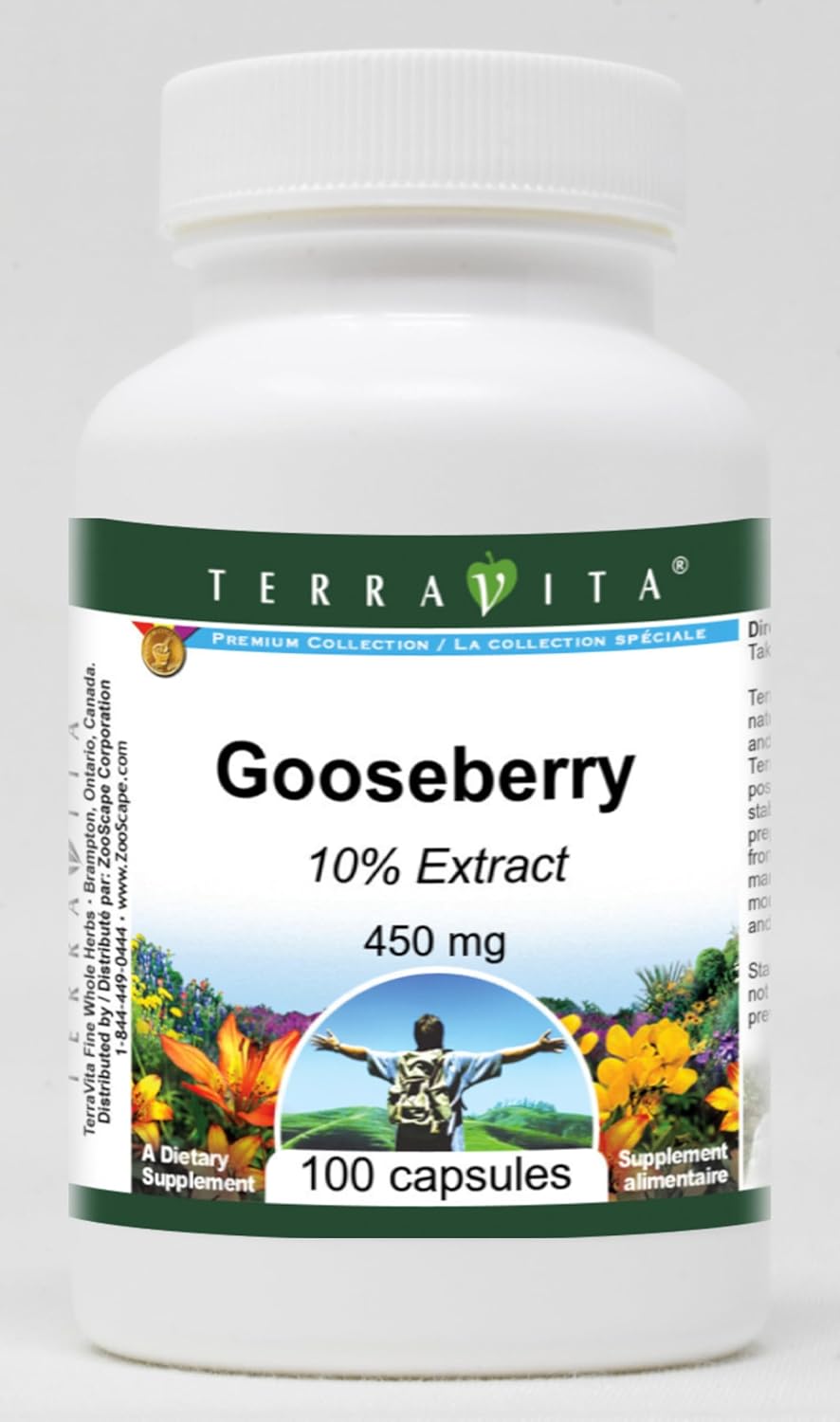 Gooseberry 10% - 450 mg (100 Capsules, ZIN: 520307) - 3 Pack