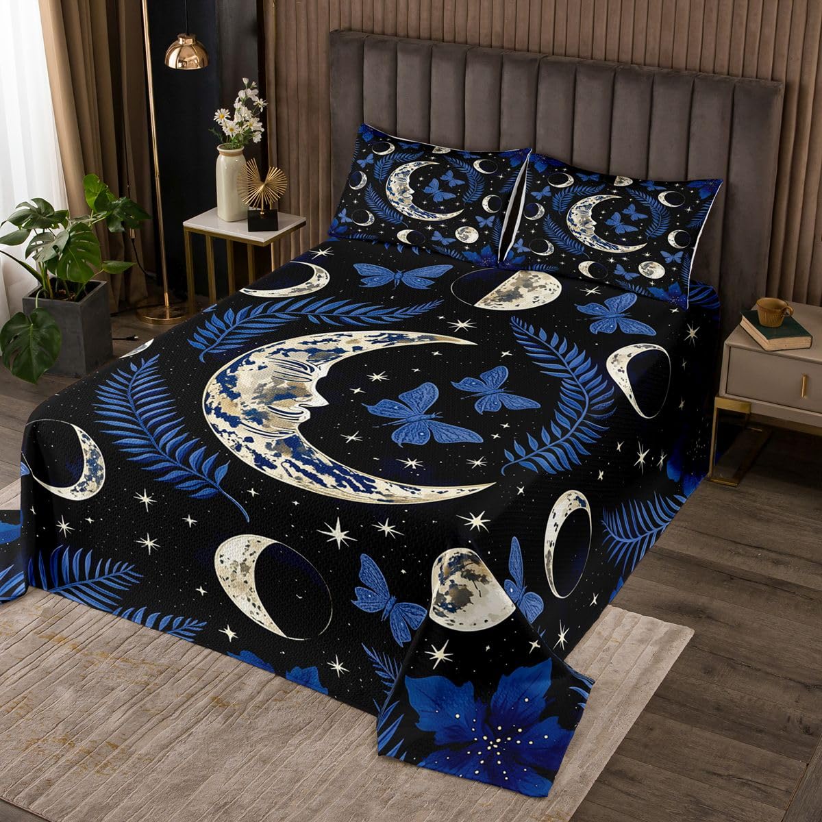 Homewish Copriletto Singolo Boho Luna Scuro