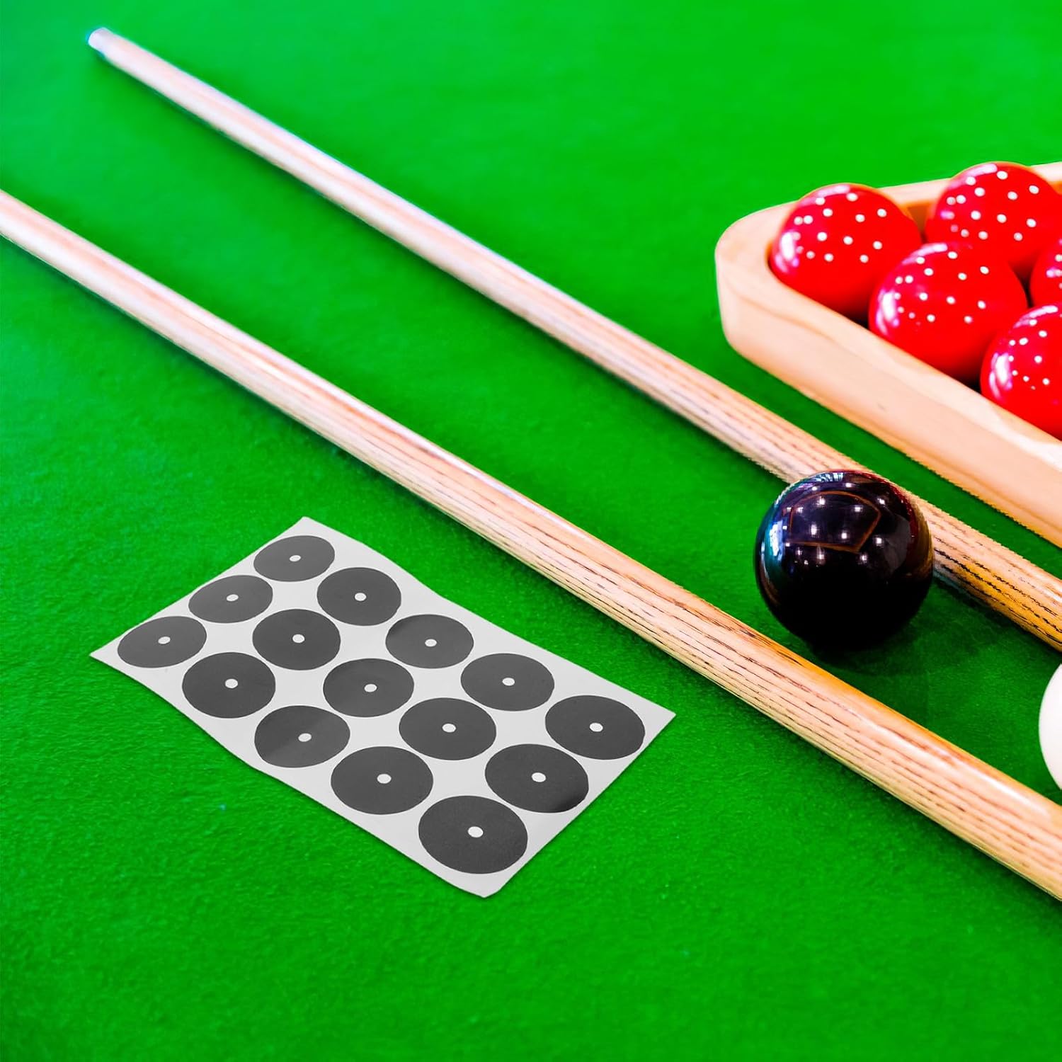 Kisangel 5pcs Snooker Pool Accessories Pack Marker Dots Billiard Position Patches & Table Stickers for Spot Placement Pocket Marking Table Cloth