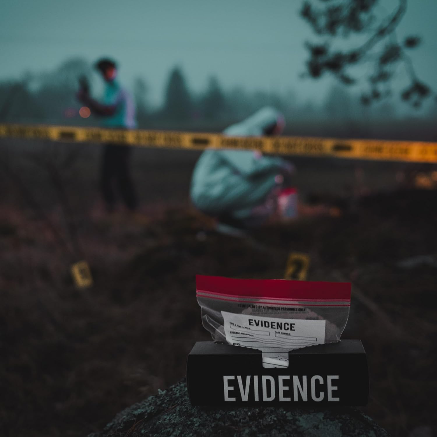 Evidence Bags 50 Pack 9" X 7" – Funny Party Favor Treat Bags for Halloween, Detective & Murder Mystery Party Decor – Great for Crime Scene Decorations, Halloween Favors, and Food Storage.