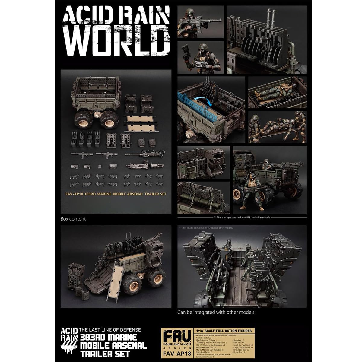 アシッドレイン　FAV-A49 第303海兵隊 マリンアンキロRV5m Acid Rain World 303 Marine Ankylo RV5m 1:18 scale action figure