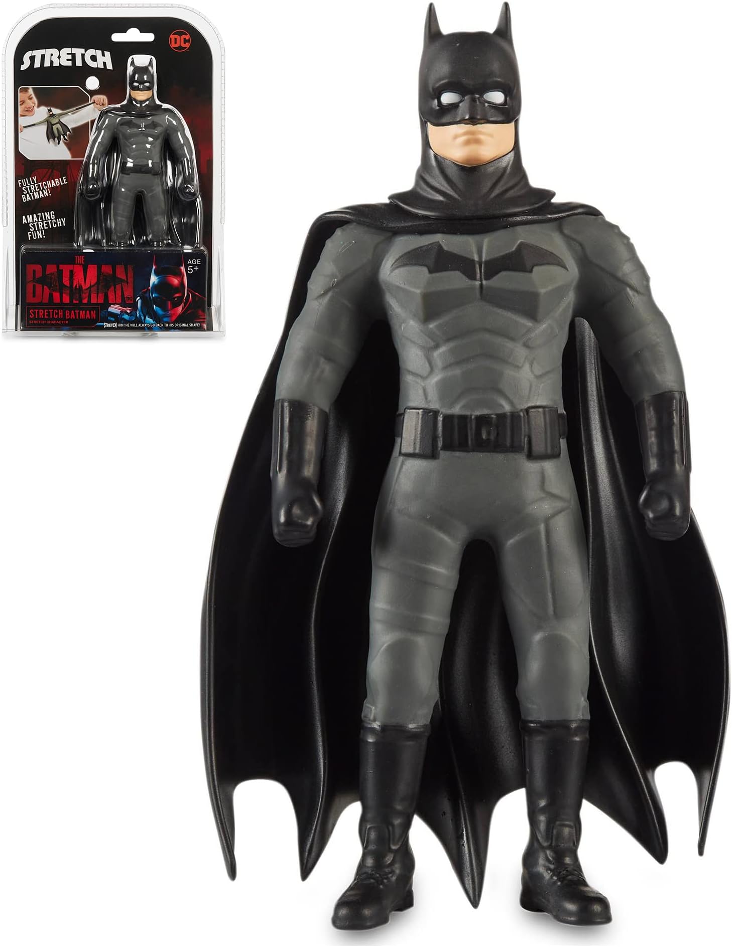 STRETCH ARMSTRONGDC Comics TR304 18 cm Collectable Figure Stretchy Batman Toy for Ages 5+