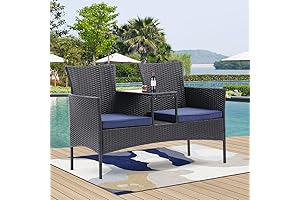 Deluxe Outdoor Closeout Patio Loveseat Furniture Sale Set