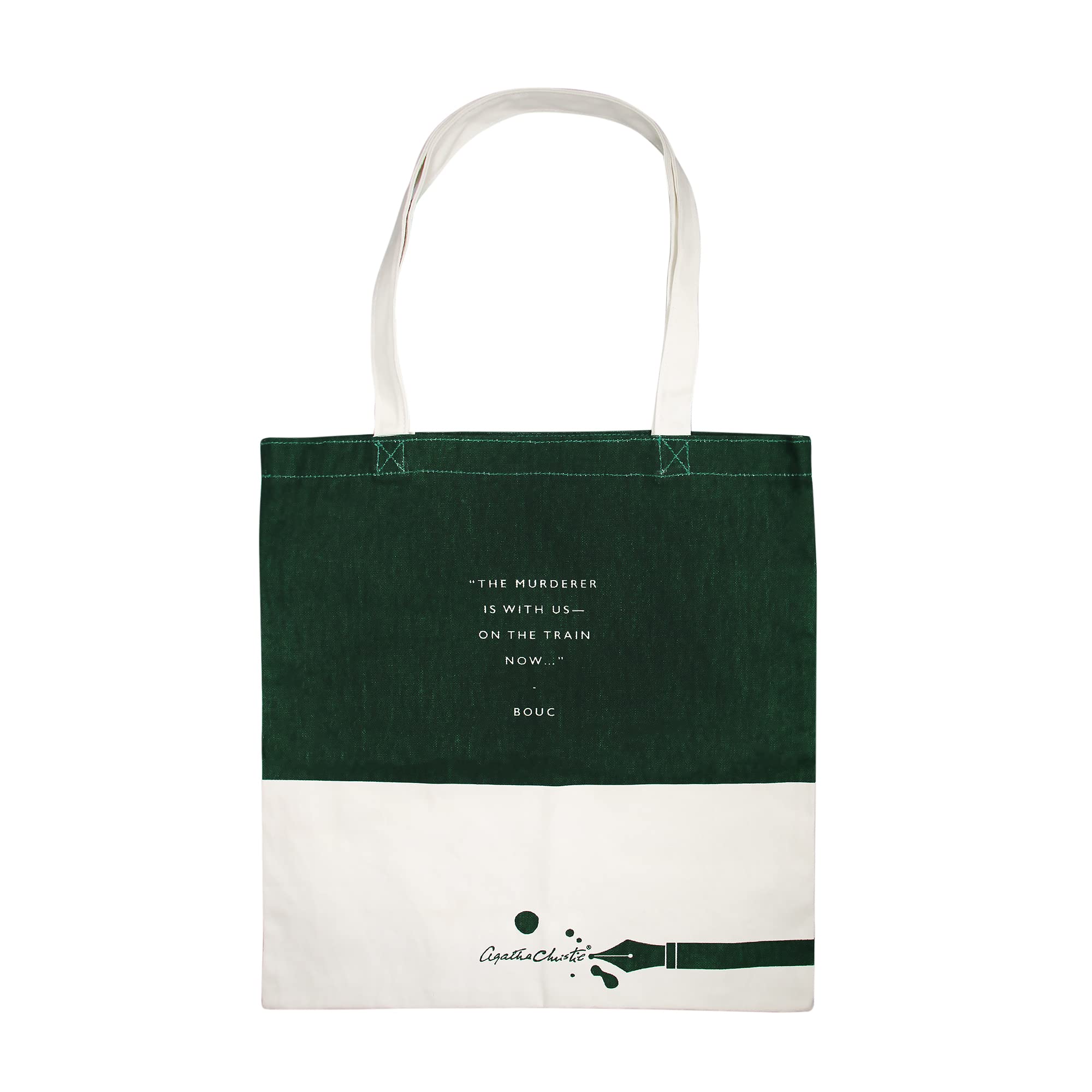 Half Moon BayMurder On The Orient Express Tote Bag | Agatha Christie Tote Bags For Women & Men | Gifts for Women & Book Lovers | Canvas Tote Bags For Women & Book Lover Gifts | Agatha Christie Gifts