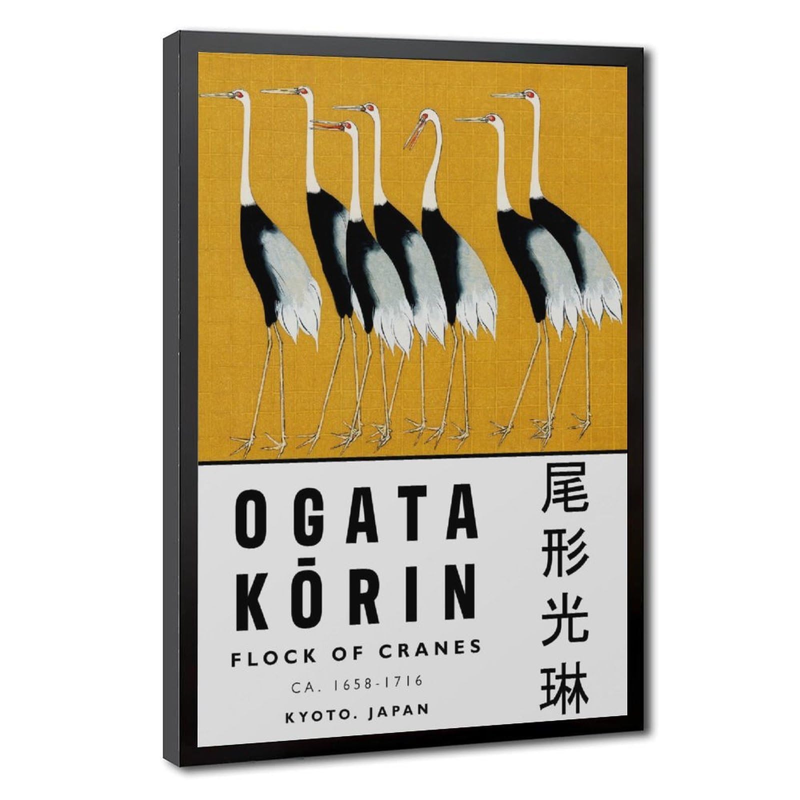 Bareronor Flock of Cranes Canvas Poster Bedroom Decor Landscape Office Room Decor Gift 24" L X 36" W