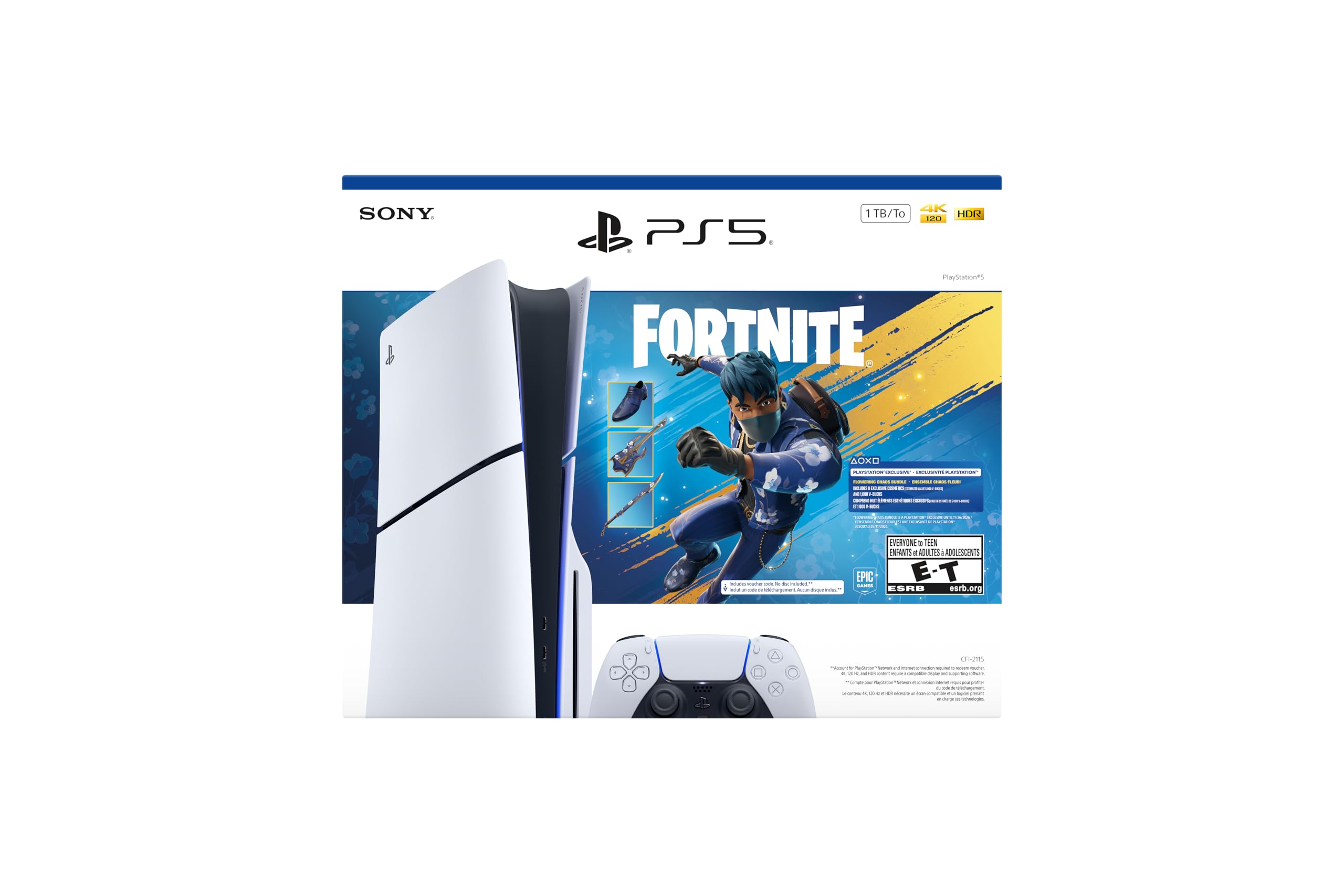 PlayStation 5 Console 1TB - Fortnite Flowering Chaos Bundle