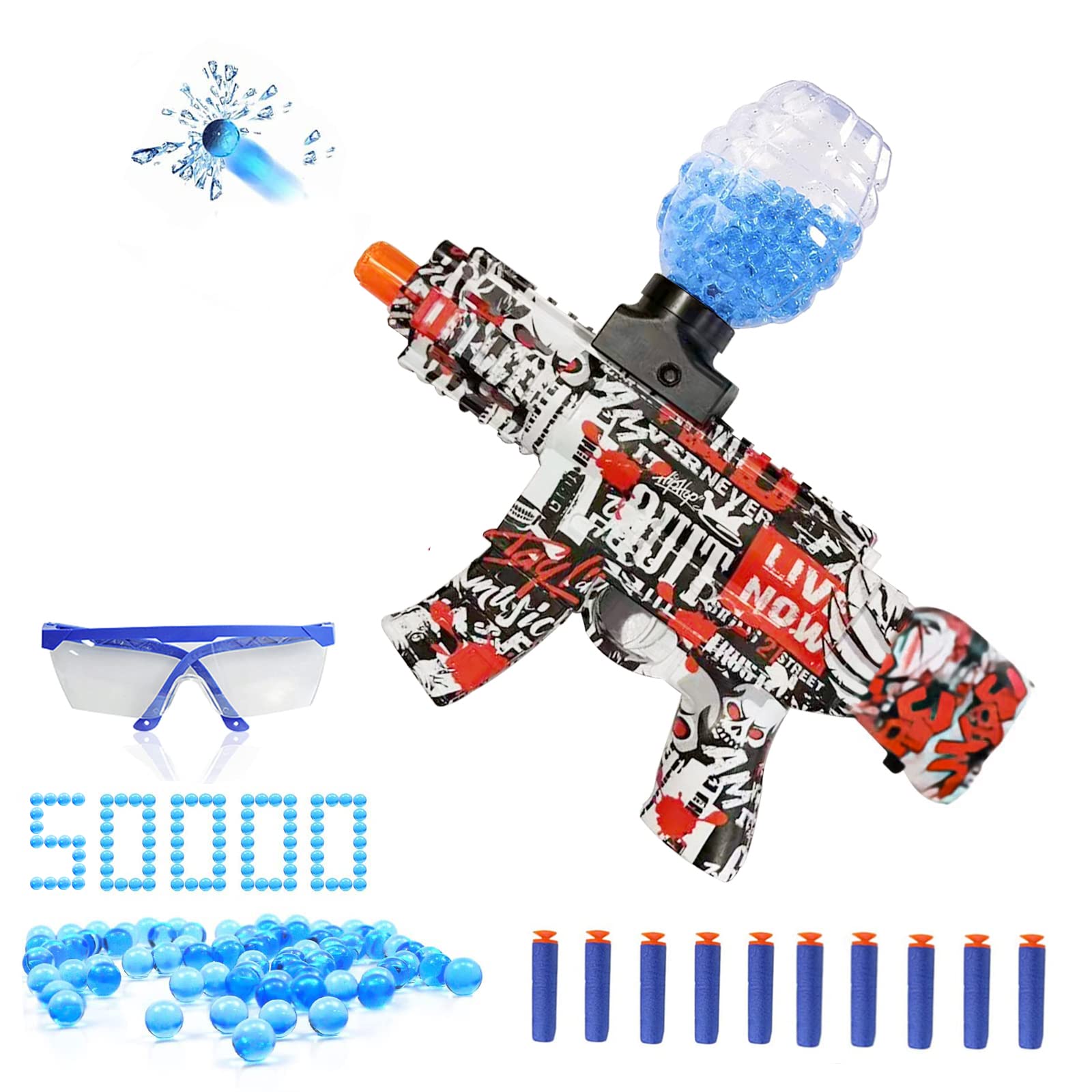 Buy Electric Gel Ball_Blaster_MP5 with 30000 Water Gel Balls High