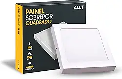 Painel Led Plafon 18w/25w/36w ou 50w 6500k Branco Frio 110v/220v Bivolt Embutir/Sobrepor Branco Alut By Avant (Sobrepor, 18w)