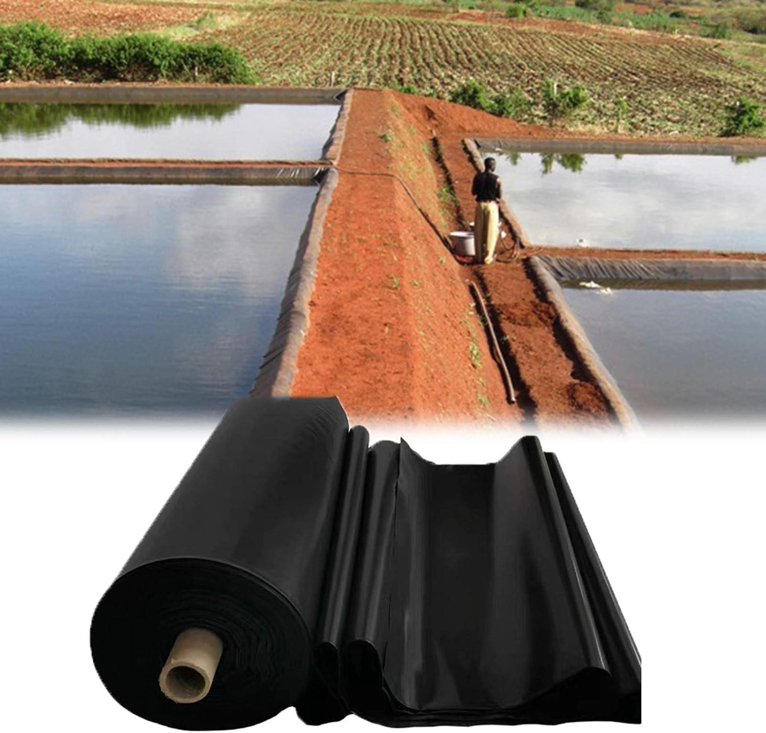 MNBVH Pond Liner Black Pond Skins Liner Flexible Fish Pond
