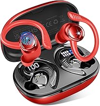 2026 Sport Wireless Bluetooth Earbuds, 2026 Bluetooth 5.4 Earphone with 4 ENC Mic, 60+Hrs Wireless Earbuds HiFi Stereo, IP7 Waterproof Bluetooth Running Headset, USB-C Fast Charging, LED Screen