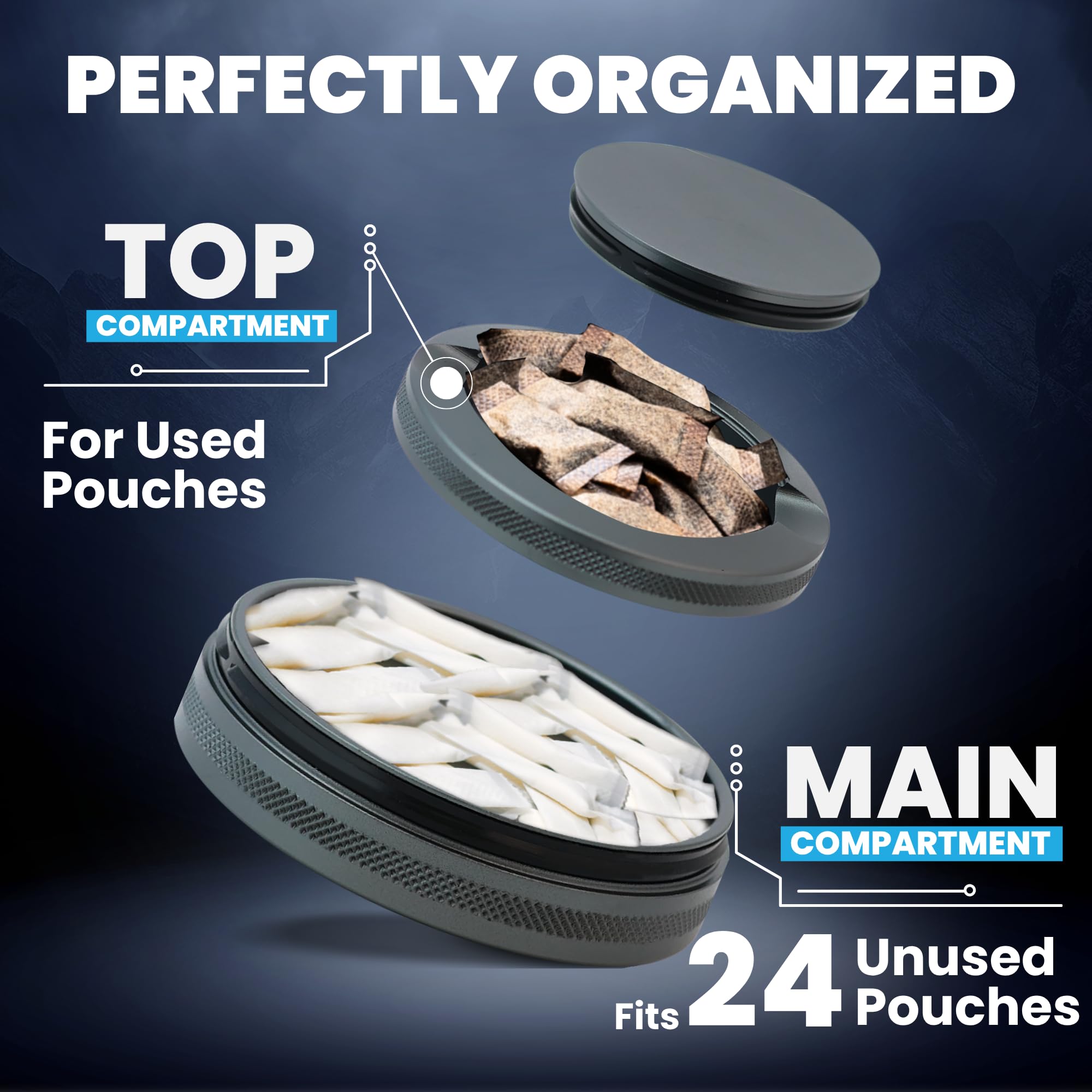 Amazon.com: TuffTynz Premium Aluminum Pouch Organizer with Dual