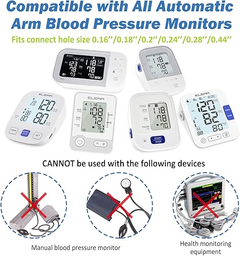 Miniatura 2 de Manguito de presión arterial XXL compatible con Omron de 9 a 24 pulgadas (8.7-23.6 in), brazalete de refuerzo BP extra grande para brazos grandes,