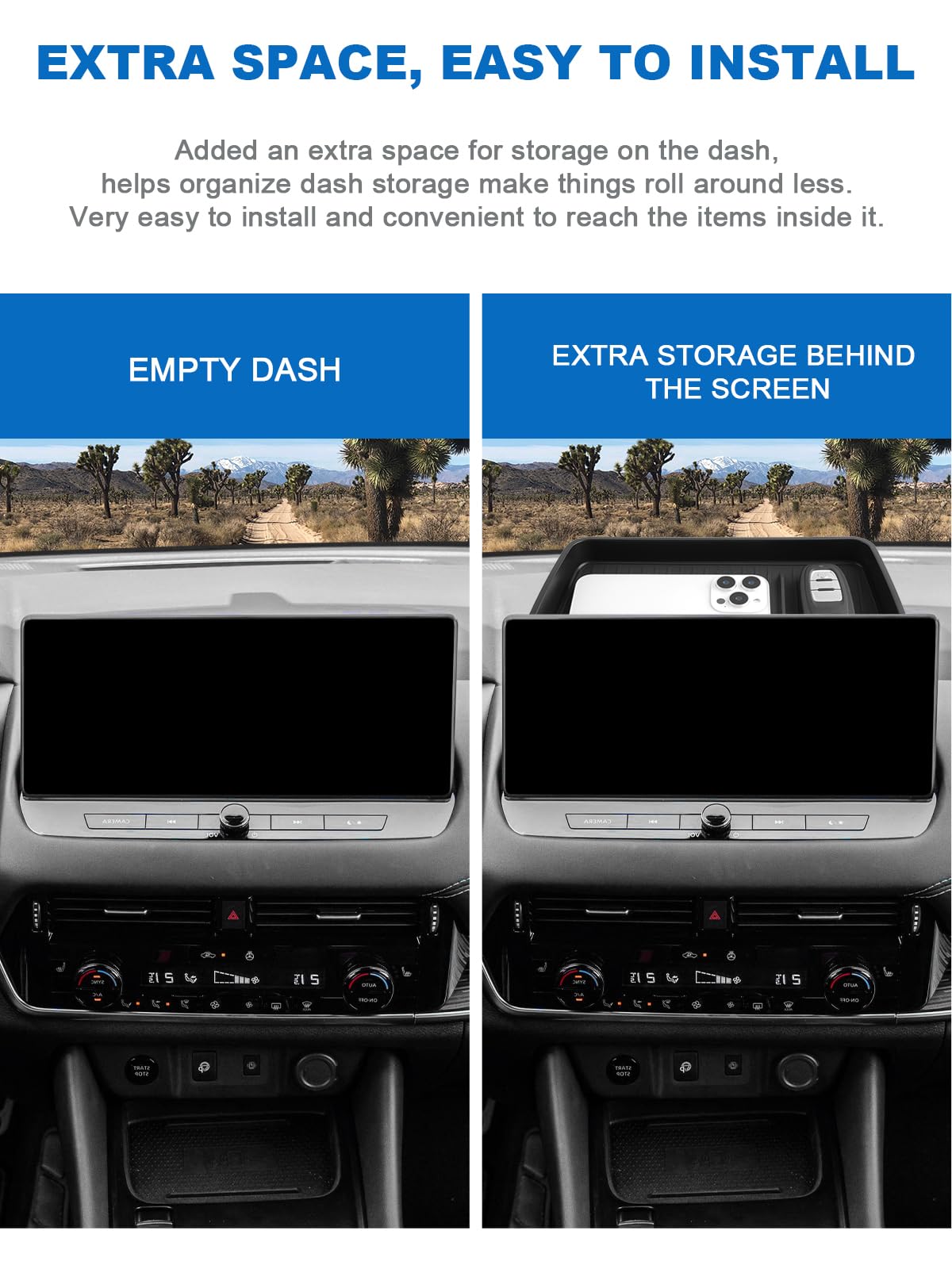 CDEFG Qashqai J12 Mild Hybrid/e-Power organizer do konsoli środkowej, 12,3 cala, schowek na rękawiczki, do samochodu, akcesoria do przechowywania (tablica na instrumenty) 2021-2024 2025