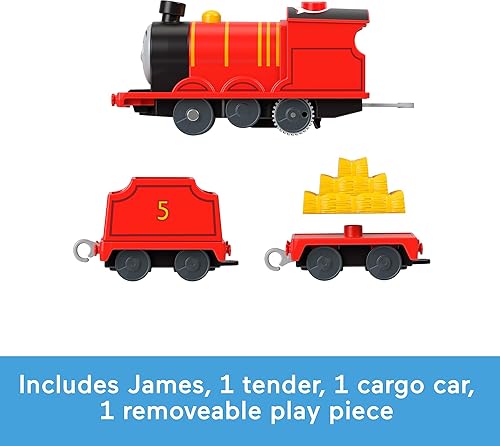 Vista 17 de Thomas & Friends Tren de juguete motorizado que habla con motor Thomas con sonidos y frases más carga para niños preescolares a partir de 3 años