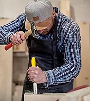 Vista 7 de DOWELL Juego de herramientas de cincel de madera, 4 piezas de cincel resistente, 1/4 pulgadas, 1/2 pulgada, 3/4 pulgadas, 1 pulgada con lápices