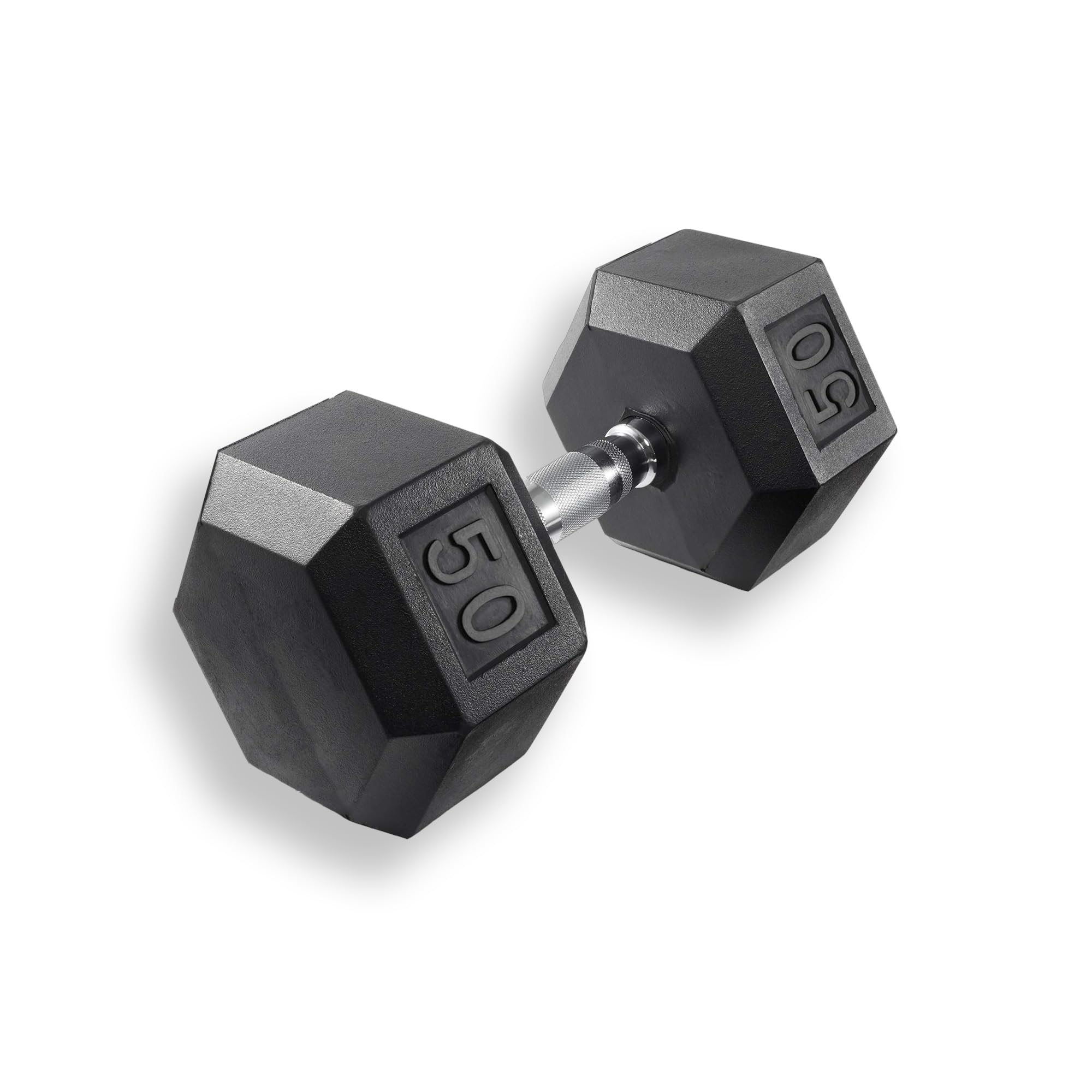 35/50 Dumbbell - Rubber Hex Weights for Home Gym, Durable Construction, Dumbbell Weight Barbell Coated for Exercise Training