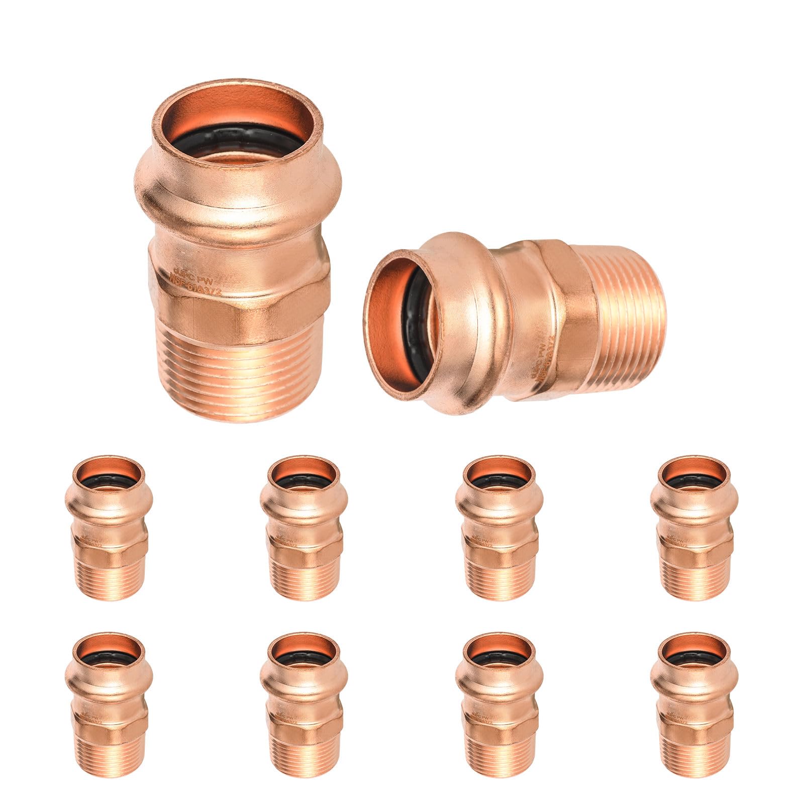 Raccord à sertir cuivre 3/4 presse NPT male HeSun