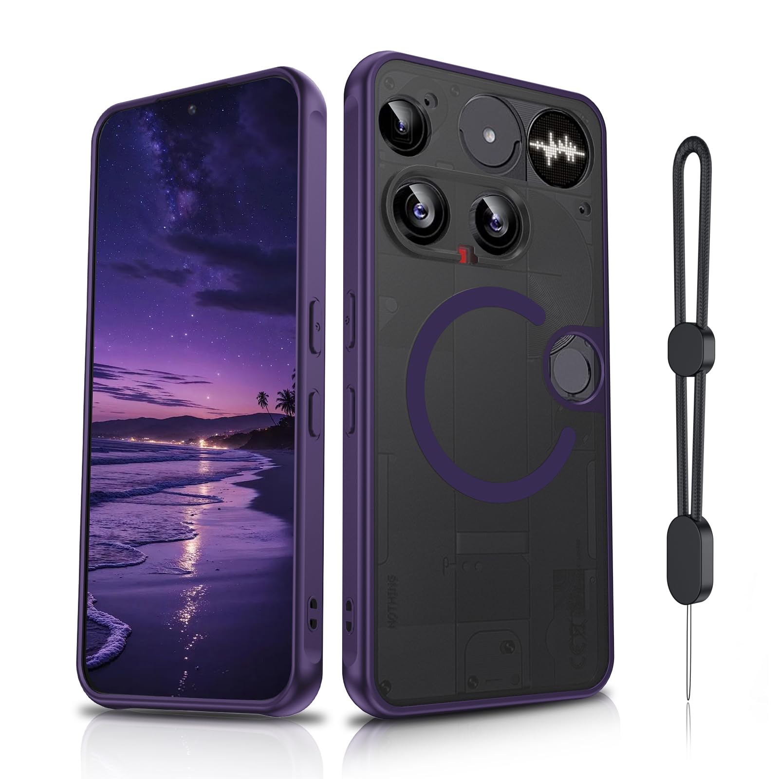 Dizn for Nothing Phone (3) Magnetic Phone Case:[Fit Magsafe],Purple