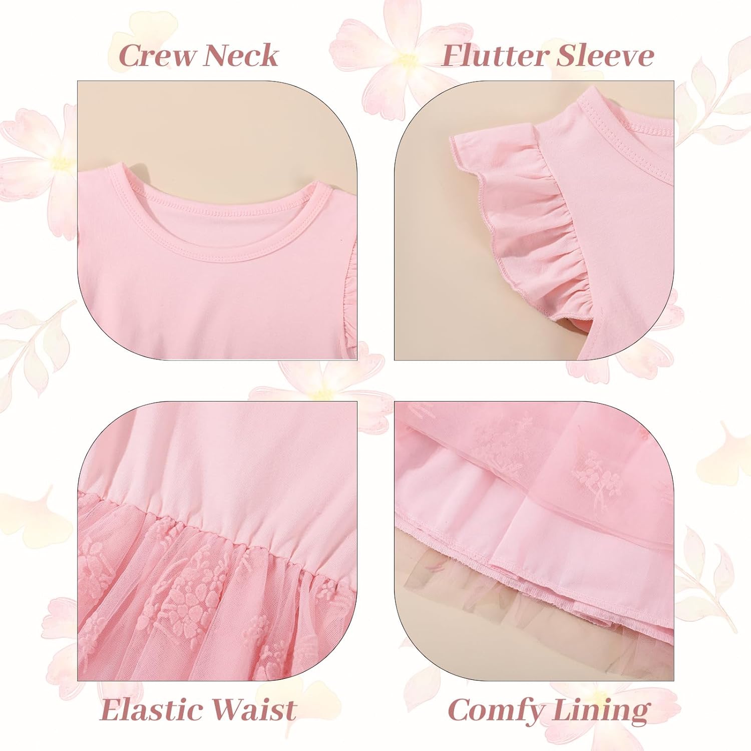 Toddler Baby Girl Dress Little Girls Summer Tulle Tutu Dresses Kids Flutter Sleeve Casual Party Clothes Outfit 2-7Y - Image 7