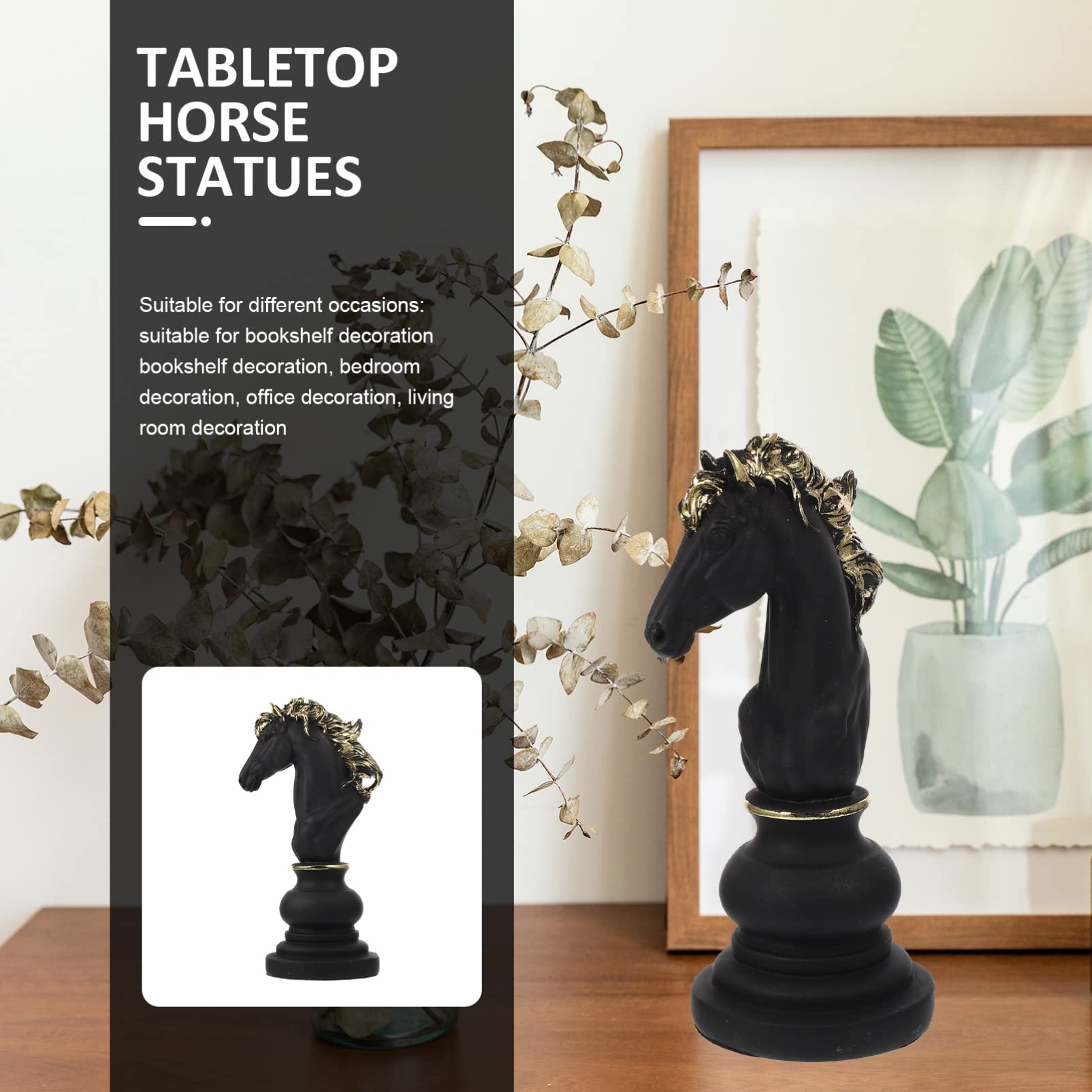 Amazon.co.jp: PAREKS チェス馬像 小さな馬の頭 チェス彫刻