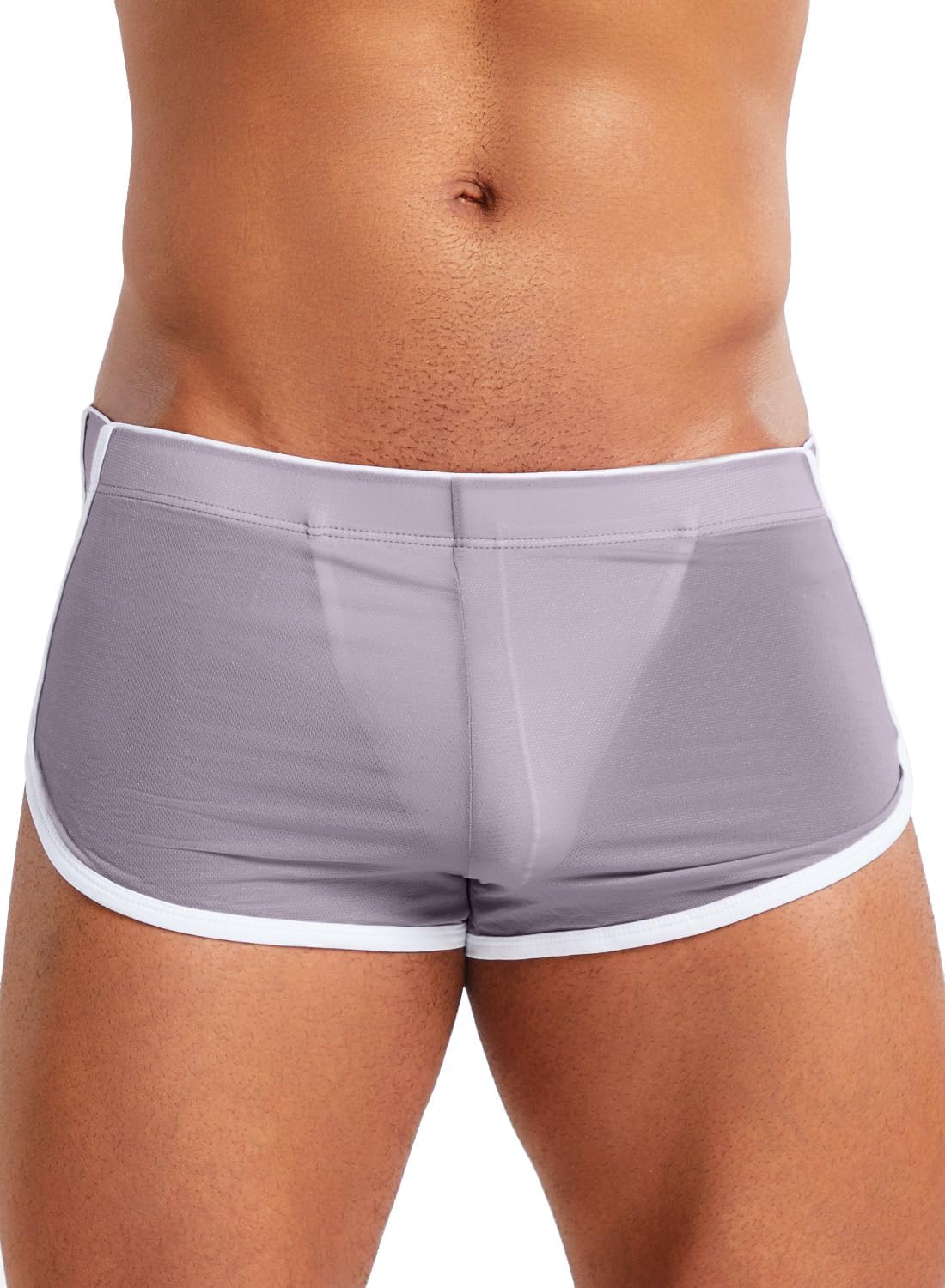 MIZOK Mens Boxer Shorts Underwear Sexy Breathable boxers for men Lounge Shorts with Mesh Liner - Image 2