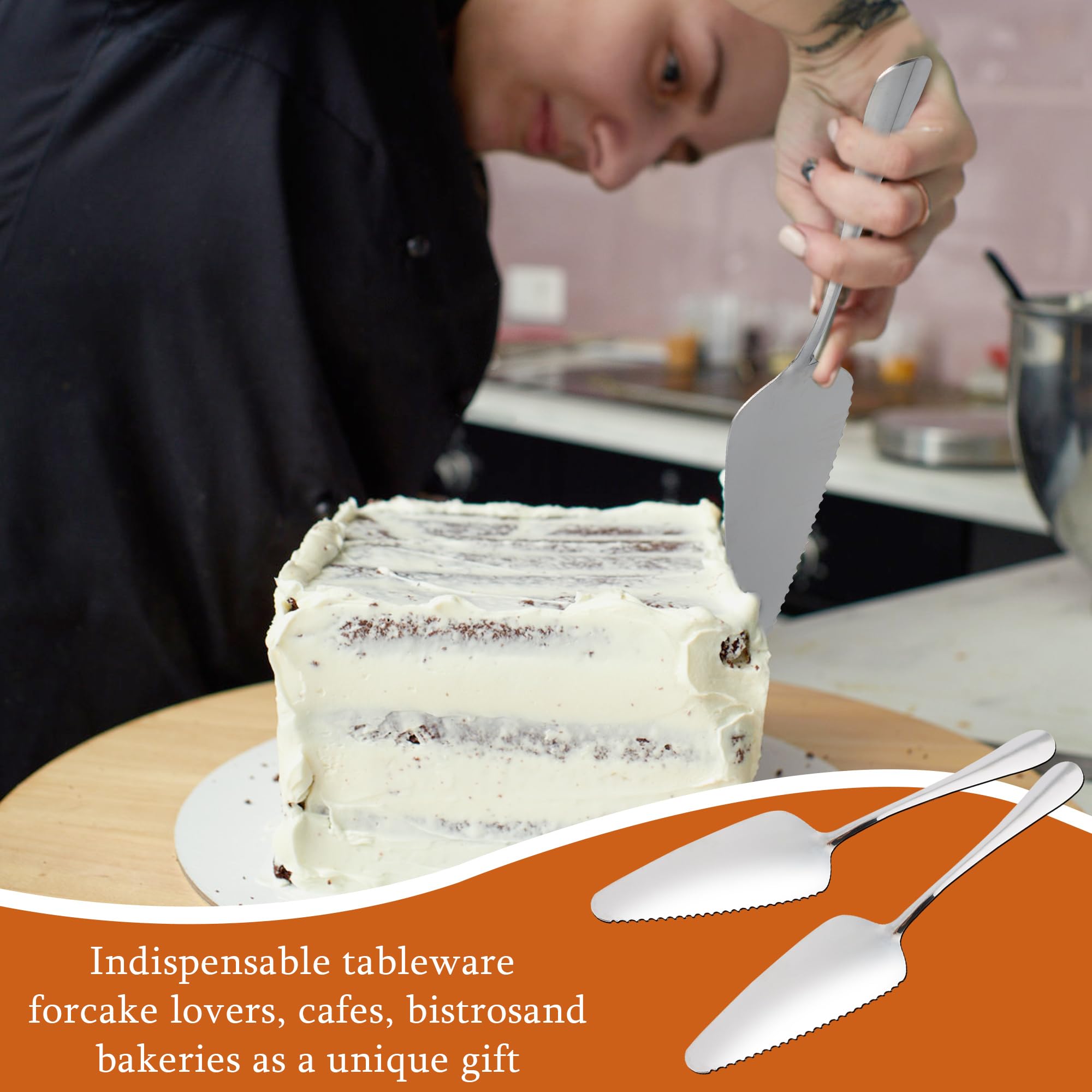 THETAG Taartschep, taartschep roestvrij staal, professioneel
