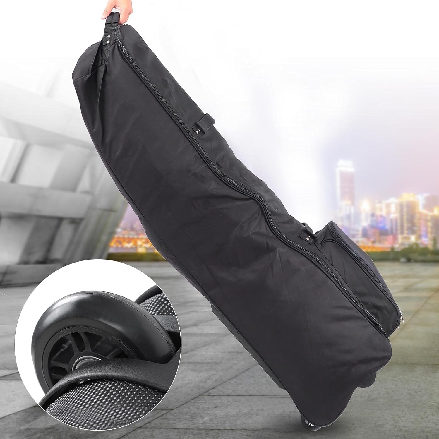 EVTSCAN Durable Golf Tug Air Bag Anti‑Collision Shock Absorption Unisex Nylon Golf Staff Bag