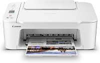 Canon PIXMA TS3720 Wireless All-in-One Inkjet Printer - Print Copy Scan for Home Office, White